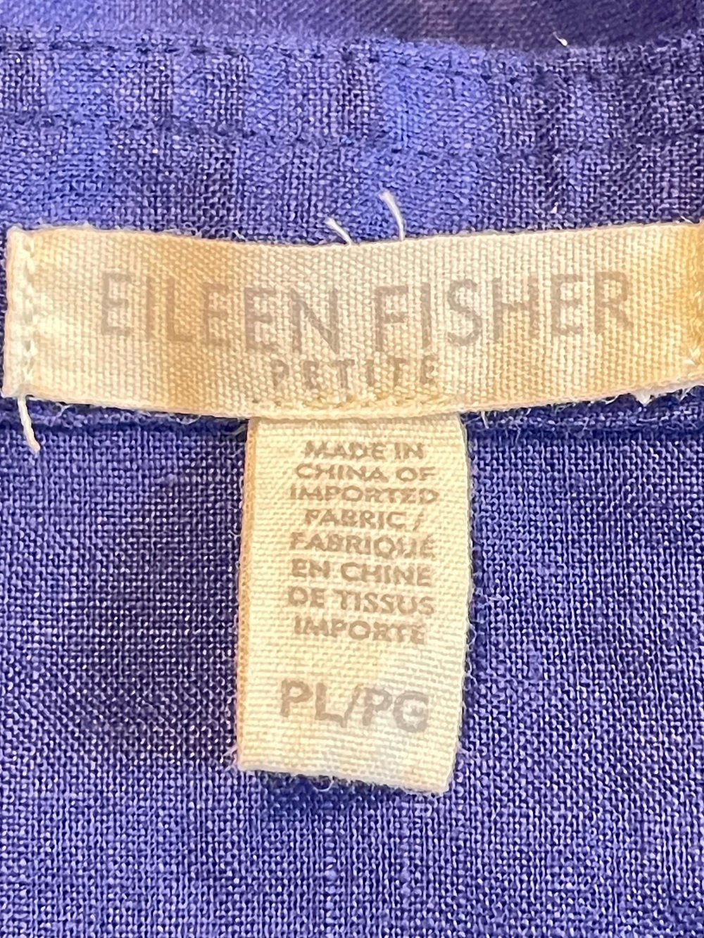 Eileen Fisher Deep Blue Tunic Top
oversize - Picture 4 of 8